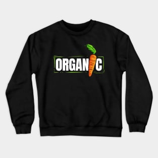 Organic Carrot Logo For Going Vegan Crewneck Sweatshirt